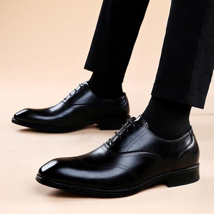 Italian Luxury Men's Genuine Leather Monk Strap Dress Shoes – Classic Slip-On Formal Loafers, Comfortable Non-Slip Round Toe Footwear for Weddings, Business, and Office Wear