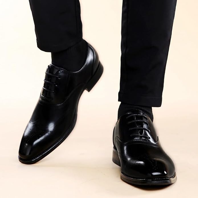 Italian Luxury Men's Genuine Leather Monk Strap Dress Shoes – Classic Slip-On Formal Loafers, Comfortable Non-Slip Round Toe Footwear for Weddings, Business, and Office Wear