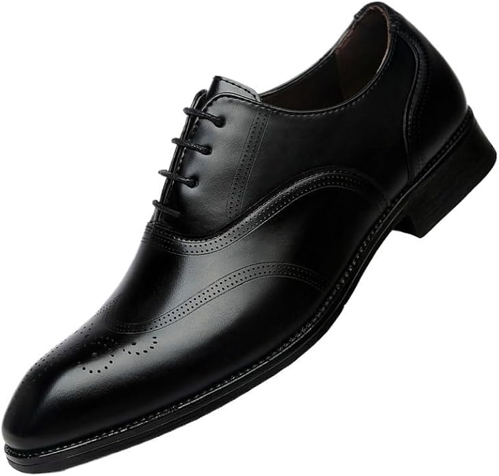 Italian Luxury Men's Genuine Leather Monk Strap Dress Shoes – Classic Slip-On Formal Loafers, Comfortable Non-Slip Round Toe Footwear for Weddings, Business, and Office Wear