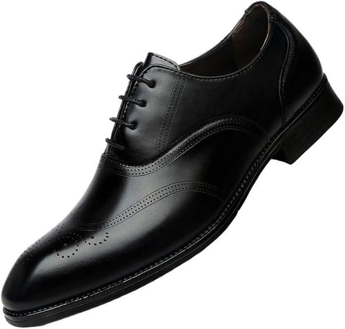 Italian Luxury Men's Genuine Leather Monk Strap Dress Shoes – Classic Slip-On Formal Loafers, Comfortable Non-Slip Round Toe Footwear for Weddings, Business, and Office Wear