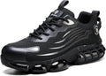 Premium Unisex Steel Toe Safety Shoes – Ultra-Lightweight Air Cushioned Work Sneakers, Puncture-Proof All-Day Comfort Footwear for Industrial, Construction, and Warehouse Work